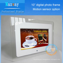 Acrylic frame 10 inch lcd digital photo frame